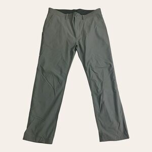 Prana Pants Mens 38x30 Alameda Slim Straight Stretch  50+ UPF Iron Gray